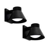 UME 2-pack LED outdoor wall lights illuminate porches and entryways.