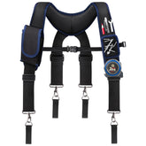 UMYLOV tool belt suspenders in black for all trades, secure carry and all-day comfort.