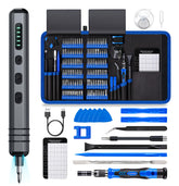 UnaMela mini electric screwdriver with 120 bits for quick electronics repairs