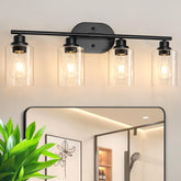 Unicozin bathroom light 4-light vanity for bright, even mirror illumination.