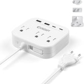 Unidapt compact power strip powers multiple devices on the go.