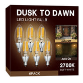 UNILAMP dusk-to-dawn outdoor bulb in a 6-pack for reliable exterior lighting.