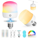 UNILAMP rechargeable LED light bulb with remote for easy control