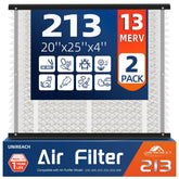 UNIREACH 213 replacement air filter assembly shows four foldable bars for secure fit.