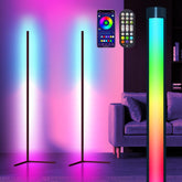 Uocub corner floor lamp setup enhances versatility in any room.