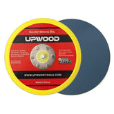 UPWOOD 6-inch vinyl-face backing pad for PSA provides smooth polishing.
