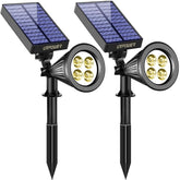 URPOWER solar lights close-up of the panel showing efficient charging for long runtime.