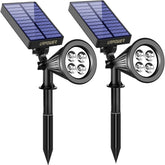 URPOWER Solar Spot Light with ground stake illuminates garden pathways