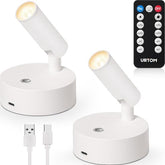 URTOM wireless spot light with remote adds flexible accent lighting to indoor spaces