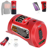 URUN M-12 battery charger with Type-C port and DC 12V outlet for versatile power