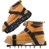 US:E spike shoes with 13 preinstalled spikes for secure epoxy work.