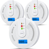 USBNOVEL carbon monoxide detector front view with LCD display for clear readings.