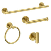USHOWER brushed gold towel bar 18in for organized towels