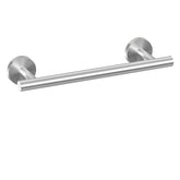 USHOWER Brushed Nickel Hand Towel Bar 9-inch on wall for compact bathroom organization