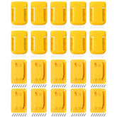 UT-LNTELA wall-mount tool and battery set securing Dewalt and Milwaukee tools for easy access