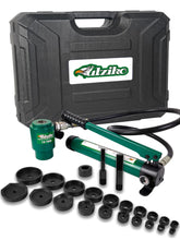UTZIKO hydraulic knockout punch tool with rugged storage case for portability