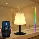 UUFFOO Shower Lamp with dual speakers for immersive sound in rooms and outdoors