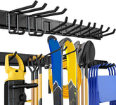 UUP 48-inch garage tool organizer wall rack with designated tool slots for easy access.