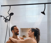 V-Frankness dual shower-head setup with wide coverage for two people