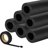 VAIPI pipe insulation foam tube 1.25in x 6ft, pre-slit design for easy outdoor protection.