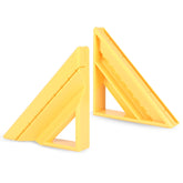 Vakpat tile tool provides precise 45-degree miter cuts for clean edges.
