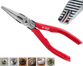 Vampliers 7.5-inch needle-nose pliers enable precise gripping in tight spaces.
