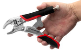 Vampliers 7.5-inch vise grip with locked handles for secure clamping
