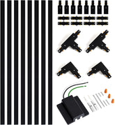 VANoopee 26ft H-track kit with complete set, ideal for customizable lighting layouts.