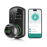 VANZBON smart door knob lock on the front door with keypad for secure everyday entry
