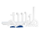 Variimage kitchen sink drain kit unpacked, ready with universal fittings for easy DIY repairs.