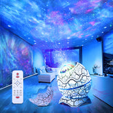 Varkda Dinosaur Egg Galaxy Projector with nebula and stars for immersive night ambiance.