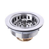VARNAHOME twist-lock basket drain; universal fit for standard kitchen sinks.