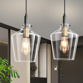 Vaziden modern glass pendant light over a kitchen island for stylish illumination