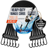 Vbest 18-inch bungee cords with hooks for secure indoor and outdoor use.
