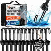 VBEST 24-inch bungee cords with hooks for outdoor securing.