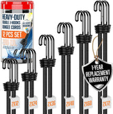 VBEST bungee cord 72-inch with hooks for secure outdoor tie-downs.