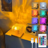 Vcwtty ocean wave projector with remote casting bright ceiling colors