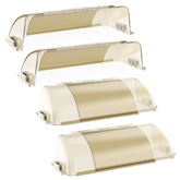 VE NI SCC vent deflector installed on a floor vent redirects airflow for targeted comfort.