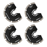 Vearter Diamond Oscillating Saw Blades 3-inch pack for versatile tile work and grout removal.