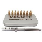 VECO-T heat set insert head M2 for precise plastic threading.