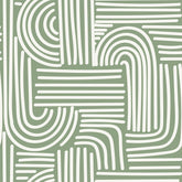 VEELIKE Sage Green Geometric wallpaper roll adds calm, stylish texture to walls
