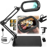 Veemagni 10X magnifying lamp with square lens for precise close-up viewing