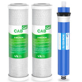 Vegebe combo pack carbon block filters for clearer, better-tasting water.