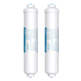 Vegebe inline water filter for ice maker with quick-connect improves taste by reducing chlorine