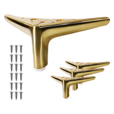 VEHCIL 4-inch brushed gold furniture legs close-up showing premium brushed texture for modern furniture.