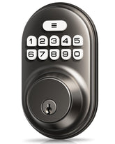 Veise Keyless Entry front view with matte black finish for secure home access