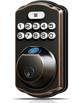 Veise KS02A fingerprint sensor on front view enabling quick keyless access