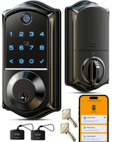 Veise VE017 fingerprint lock front view enables quick keyless entry