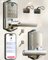 Veise VE019 fingerprint lock close-up showing rapid entry.