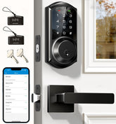 Veise VE06-L front door lock with lever handle for keyless entry and quick access